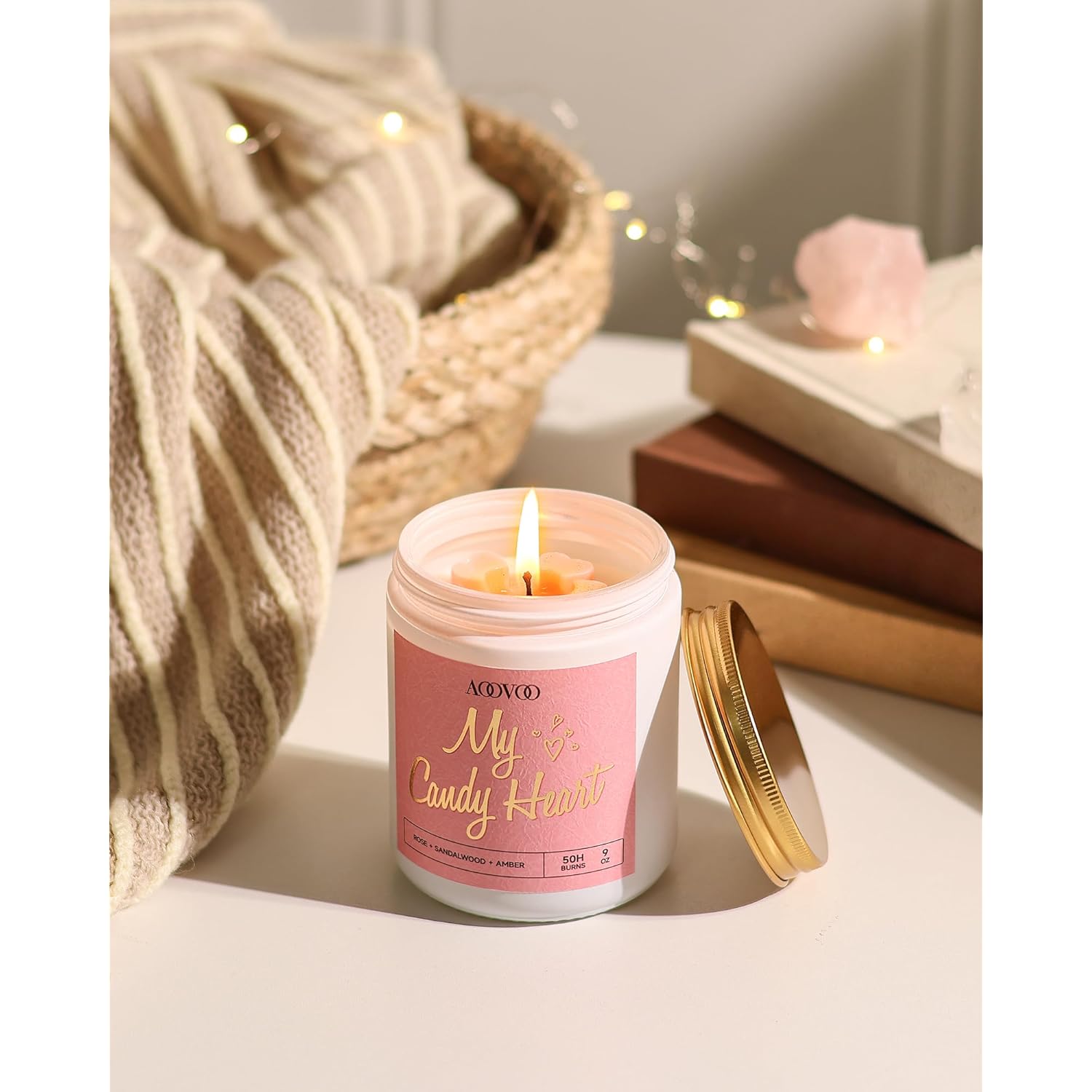 Candle - 9Oz Soy Wax Scented Candles, Anniversary Candles, Birthday Gifts For Girlfriend, Women, Men, Wife, Couples Gifts For Boyfriend, Husband