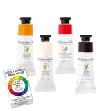 Jack Richeson & Co, Shiva Series Oil Paint Set, 4 Color Limited Palette