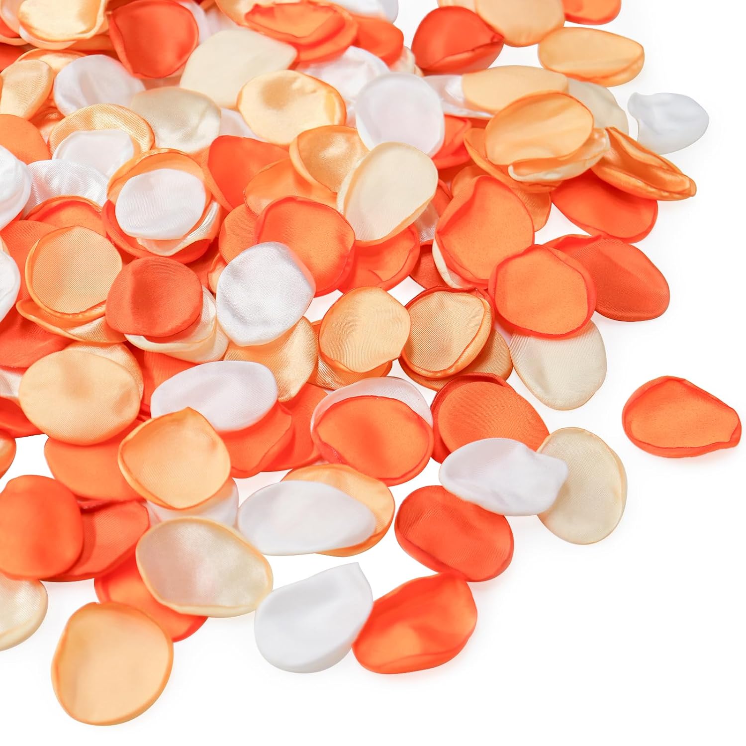 300Pcs Silk Rose Flower Petals Burnt Orange Artificial Flower Petals Fake Rose Petals For Wedding Flower Girl Basket Bridal Shower Aisle Runner Party Romantic Night Valentines Day Decoration
