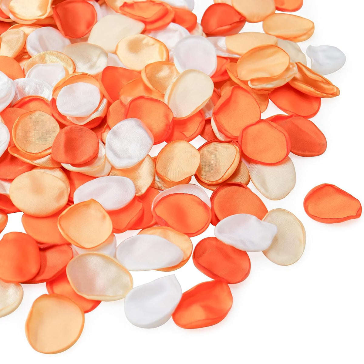300Pcs Silk Rose Flower Petals Burnt Orange Artificial Flower Petals Fake Rose Petals For Wedding Flower Girl Basket Bridal Shower Aisle Runner Party Romantic Night Valentines Day Decoration