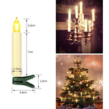 30Pcs Led Flameless Candles Battery Operated Christmas Tree Candles With Remote, Button Cell Battery, Timer, Dimmer Battery Candle Flickering Warm Light Window Candle Christmas Home Decor