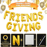 Friendsgiving Decorations 16Inch Gold Letter Balloons Banner Thanksgiving Party Decor