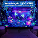 4 Pack 30W LED Black Light Flood Lights IP66 Waterproof UV Blacklights with 6.7FT Cord for Glow Party Halloween Body Paint Decor