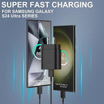 25W Super Fast USB C Charger for Samsung Galaxy S24/S23/S22 with 10FT Cable