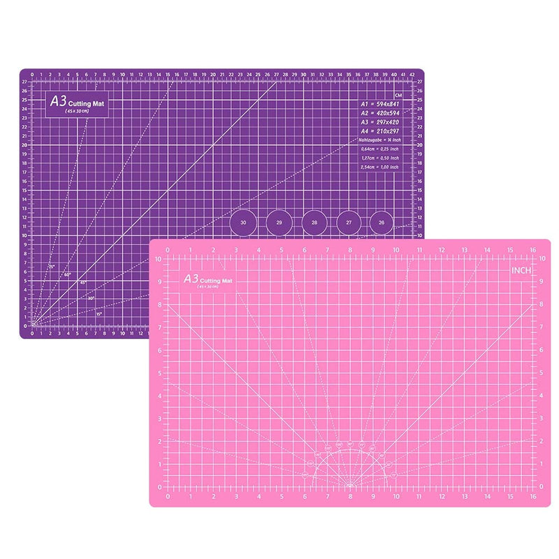 12 X 18 Inch Self Healing Cutting Mat, Durable Rotary Cutting Mat Double Sided