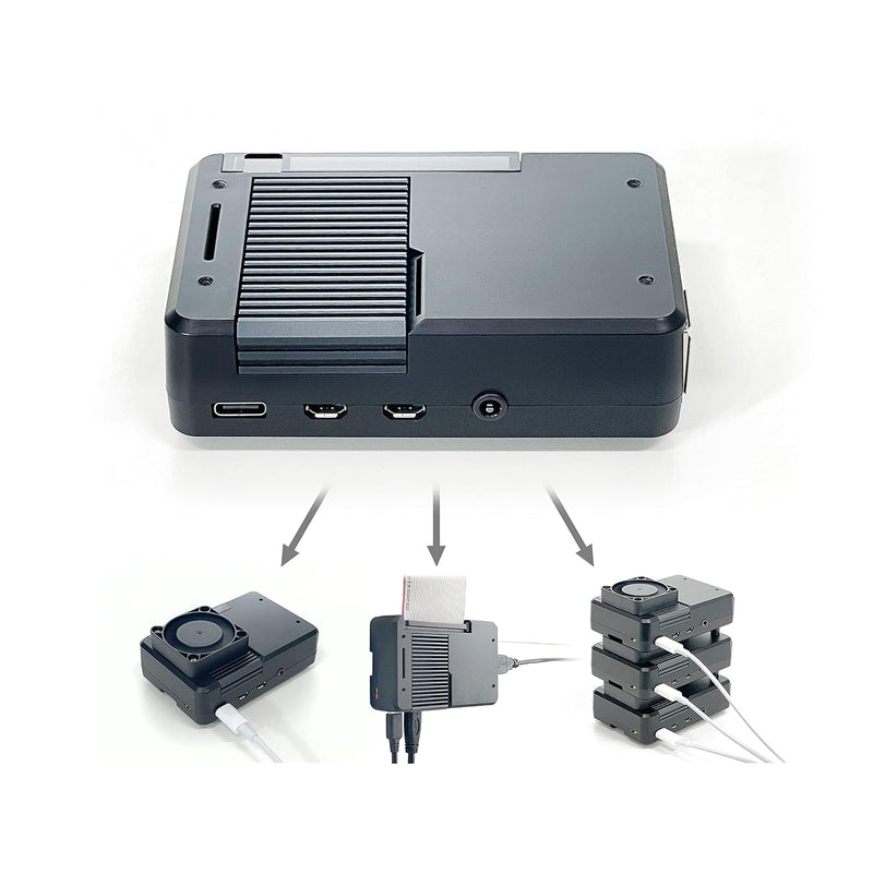 Multi-Functional Case For Raspberry Pi 4 - 1.Noiseless Passive Cooling 2.Activ