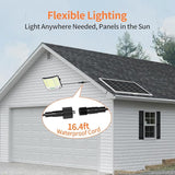 4000LM Solar Flood Lights Outdoor Waterproof Dual Motion Sensor Security Lights with Remote