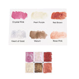 Csy Handmade Metallic Watercolour Paints Set-Glitter Solid Colors-Pearl,Vibrant And Pearlescent Professional Water Colour Art Supplies For Illustrations, Calligraphy, Painting(Silk)