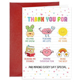 Thank You Teacher Card Teacher Appreciation Gifts Card Appreciation Greeting Card For Teachers With Envelopes Thank You For Helping Me Grow Cards Teachers Appreciations Day Gift