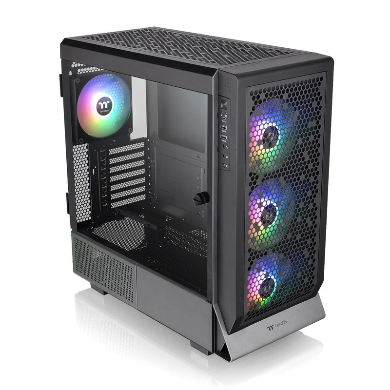 Thermaltake Ceres 500 Black Mid Tower E-ATX Computer Case with Tempered Glass