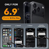 Magnetic Shockproof Phone Case for iPhone 18 Pro Max Black Protective Cover MagSafe Compatible Matte Finish Drop Protection