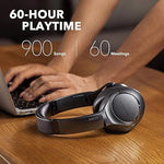 Life Q20 Wireless Noise Cancelling Headphones, 60H Playtime, Deep Bass