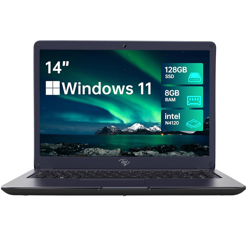 14" Laptop, 8Gb Ram 128Gb Ssd, Intel Celeron N4120 Processors(4C,4T), Intel Uh