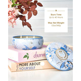 Clean Cotton Scented Candles 12Oz, Large 3 Wick Soy Tin Candle, Over 40 Hour Burning Time, 100% Natural Vegan Wax, Relaxing Aromatherapy Aesthetic Candle Gift For Women And Men