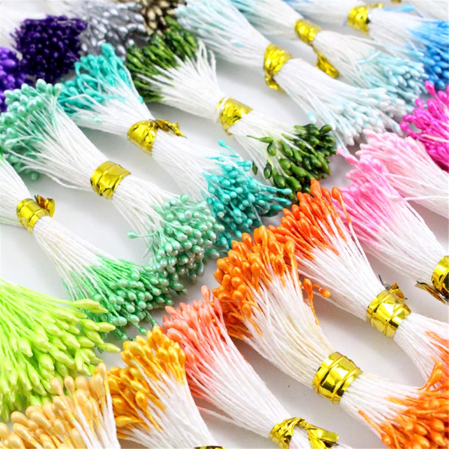 900Pcs Mini Flower Stamen Pistil Wedding Decoration Diy Artificial Cards Flowers Stamen, 1Mm