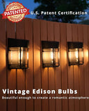 8 Pack Waterproof Solar Fence Lights Outdoor Garden Fence Post Step Stair Backyard Lights