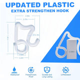 Holiday Light Clips 100 Pcs Sturdy Christmas Light Clips Light Hanger Hooks For Gutters, Strengthen Light Hooks For Holiday Party Light Strings Outdoor Hang Gutter Hooks For Halloween Xmas Decoration