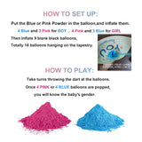Baby Gender Reveal Dart Board Game, Reveal Balloon For Girl Or Boy, Pink And Blue Powder For He Or She Party, Gender Reveal Party Decoration Kit