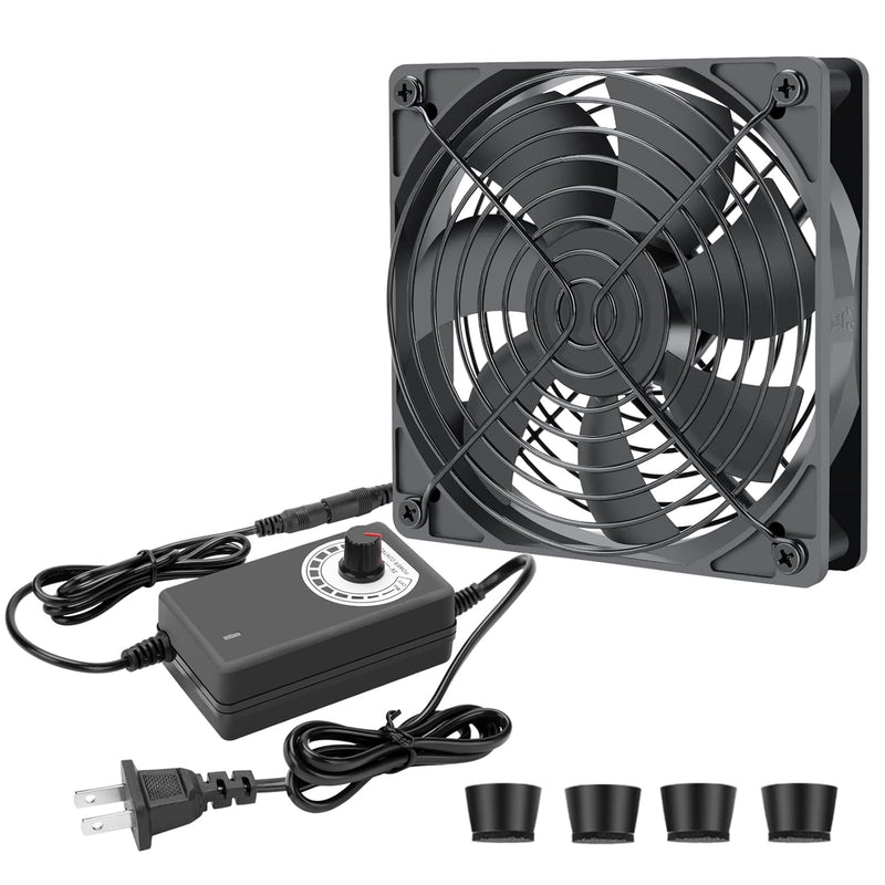 120Mm Computer Fan With Ac Plug, 110V 120V 220V 240V Ac Variable Speed Fan Ac