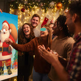 Christmas Game - Pin On The Santa, Christmas Party Games Decorations Supplies Activities