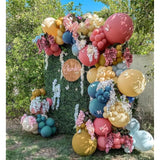 Pastel Balloon Garland Kit Rose Gold Purple Chrome Metallic Balloon Ki