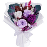 Preserved Flowers Gifts For Women, Flower For Delivery, Purple Roses Gifts Fo Her, Preserved Roses Bouquets, Birthday Gifts For Grandma, Mothers Day Flowers For Wife
