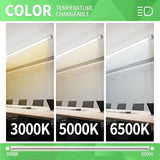 6 Pack Dimmable 4FT LED Shop Lights 30W 4500LM Tunable Linkable Plug In Lights for Garage Workshop