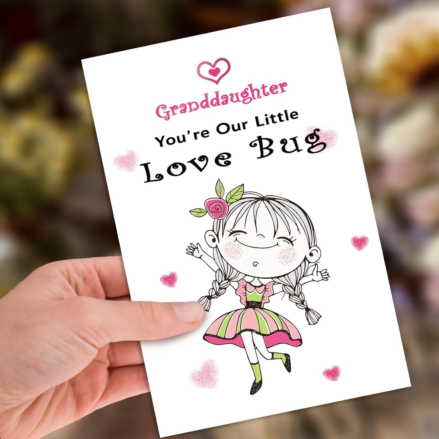 Valentine Card For Granddaughter, Happy Valentine'S Day Card Gifts For Granddaughter