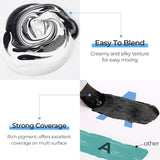 2 Pack White & Black Large Acrylic Paint Set (69 Oz, 2040 Ml), Art Painting Bulk Supplies For Multi Surface Canvas Wood Leather Fabric Rock Craft, Non Toxic Paint For Kid & Adult With Pump