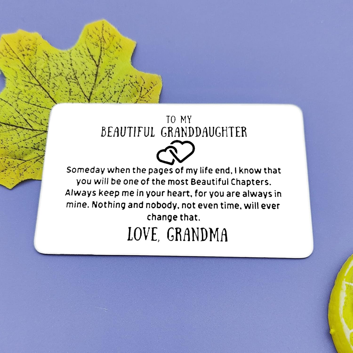 Granddaughter Gifts From Grandma Engraved Wallet Insert Card Graduation Birthday Gifts For Granddaughter Christmas Thanksgiving Gifts For Granddaughter Best Granddaughter Gifts