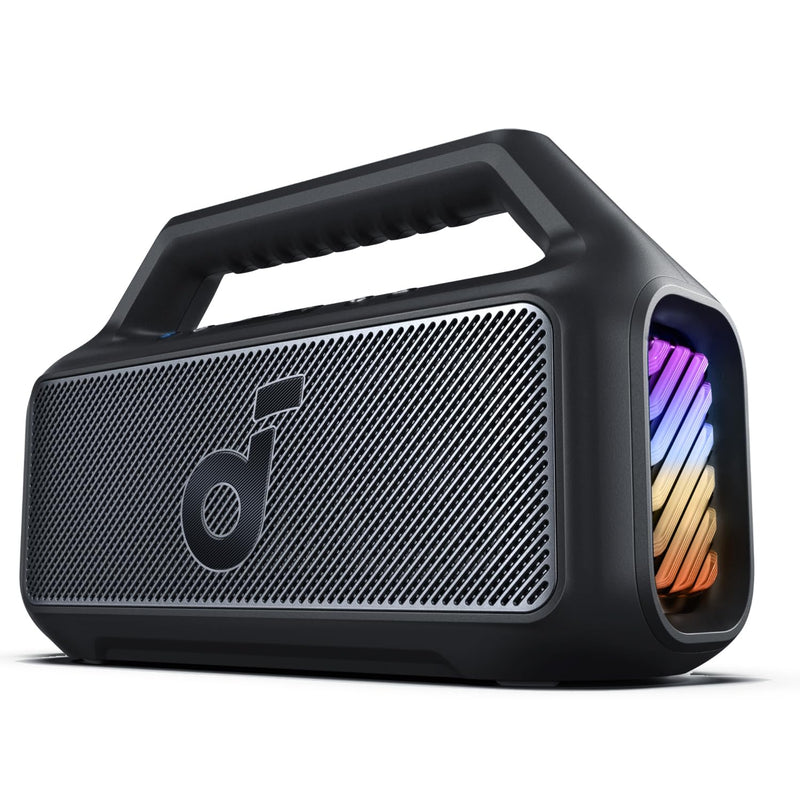 80W Outdoor Speaker, IPX7 Waterproof, 24H Playtime, RGB Lights, Bluetooth 5.3