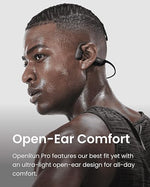 OpenRun Pro Bone Conduction Sport Headphones, Sweatproof, Mic, Black