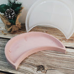 Large Moon Tray Mold For Resin Concrete, Moon Silicone Mold, Crescent Storage Tray Container Epoxy Resin Casting Mold, Home Ornament Mold For Jewelry Holder Candle Holder Vanity Tray Dish