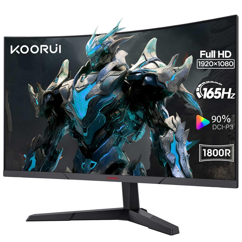 24 Inch Computer Monitor - Fhd 1080P Gaming Monitor 165Hz Va 1Ms 1800R Led Mon