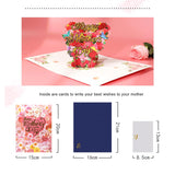 Happy Mothers Day Card 3D Mother'S Day For Mom Cards Bulk 5.9 X 7.87”3D Mothers Day From Daughter Or Son, Unique Gifts For Grandmother