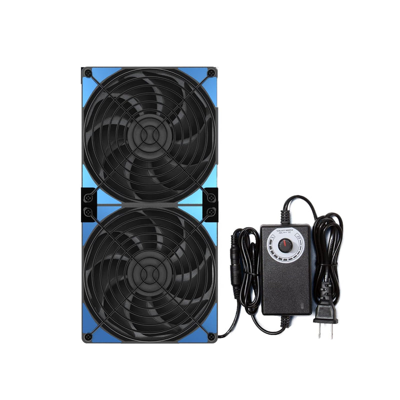 240Mm Adjustable Computer Pc Vent Fan With Ac Plug 3-12V Speed Controller For