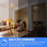 12 Pack Dimmable LED Light Bulbs 8W 60W Equivalent 4000K Cool White 800 Lumens E26 Base