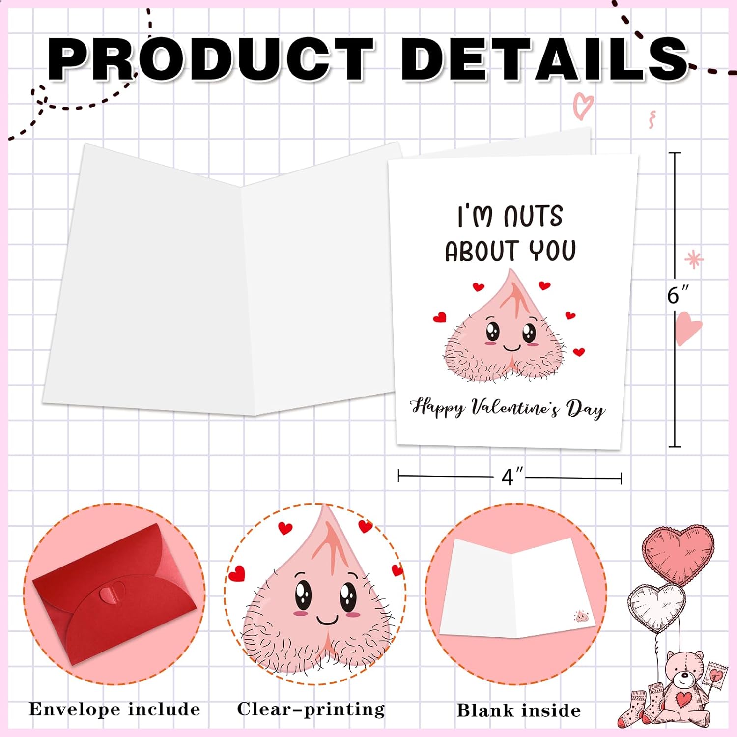 Funny Valentines Day Card For Him Her Naughty Valentines Day Card For Boyfriend Inappropriate Valentines Day Gifts Cards For Men Women Happy Valentine’S Day Greeting Cards For Husband Wife