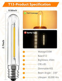 25 Pack T13 LED Replacement Bulbs E12 Base for S14 G40 C7 Patio Lights