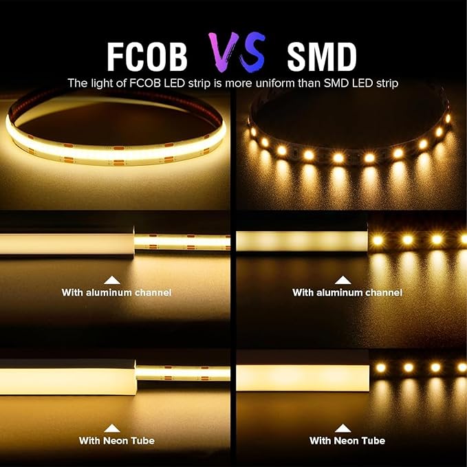 24V COB LED Light Kit for Creality K1 Max 3D Printer 1.3m Super Bright Flexible LED Strip Replacement