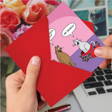 Hysterical Spanish Valentine'S Day Greeting Card With 5 X 7 Inch Envelope (1 Card) Cat In Candy - Spanish C3171Vdg-Sl