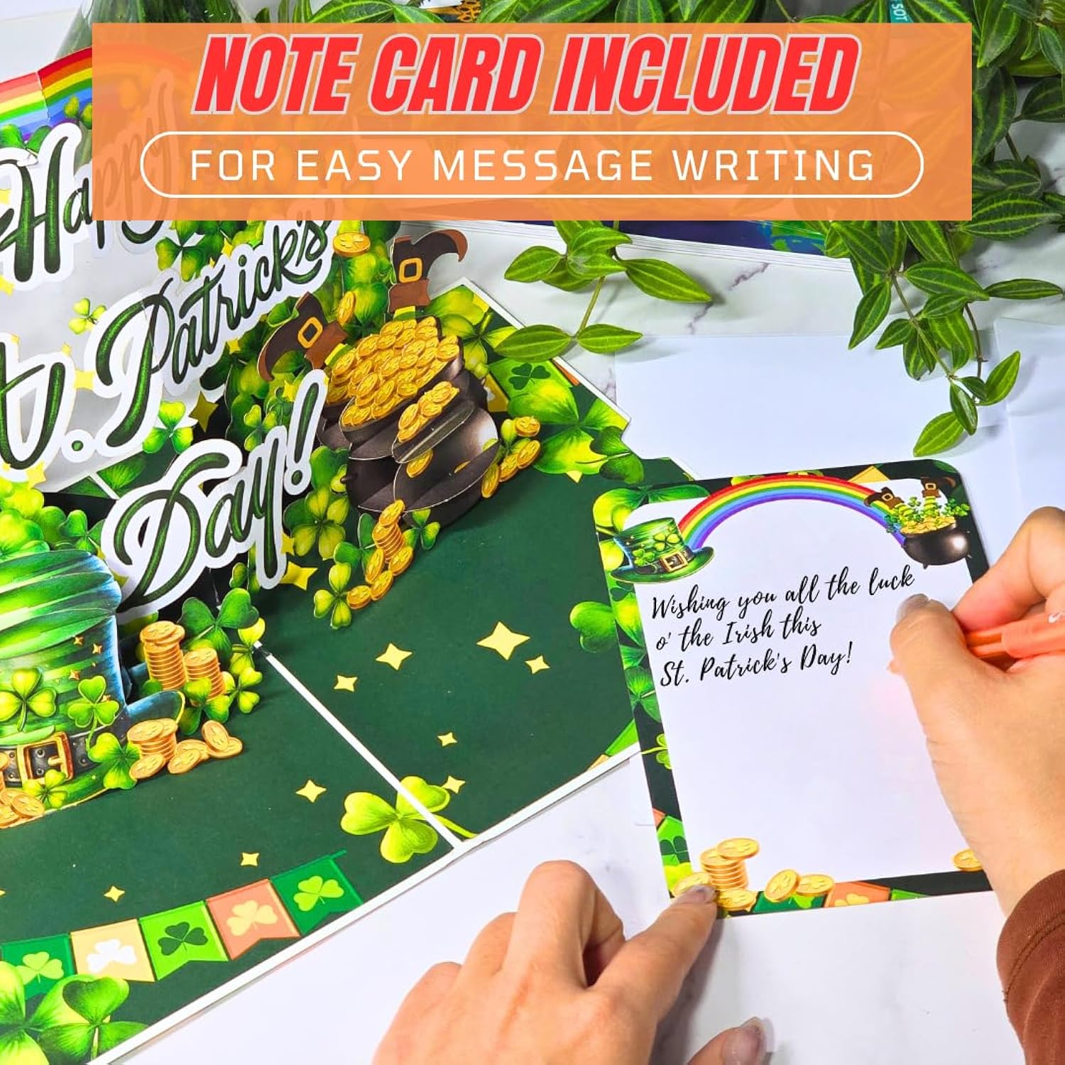- St Patricks Day Card, Happy St Patricks Day Pop Up Card For Kids, Family, Friend, 6X8 Inch St Patrick'S Day Cards, Saint Patricks Day Card Included Envelope