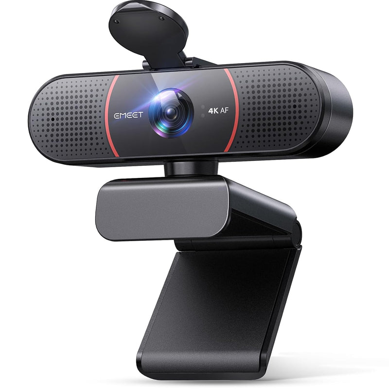 C960 4K Webcam For Pc, 4K Uhd Sony Sensor, Tof Auto Focus, Dual Ai Noise-Cance