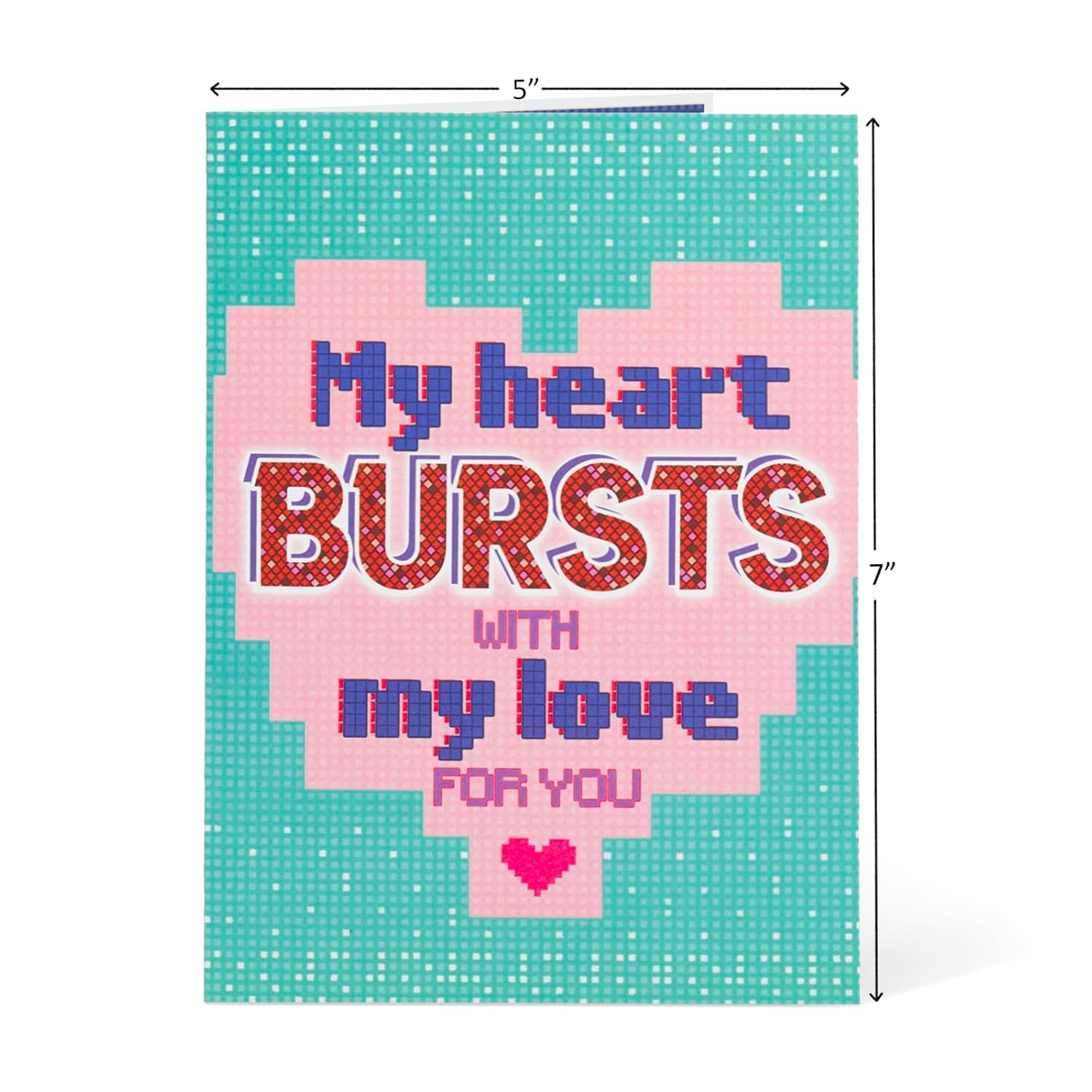 Love Robot Valentines Day Pop Up Card, For Love, Birthday, All Occasion, Just Because, Gifts For Wife, Husband, Lovers, Boyfriend, Him, Her, Crush, 5X7 - Includes Envelope And Message Note