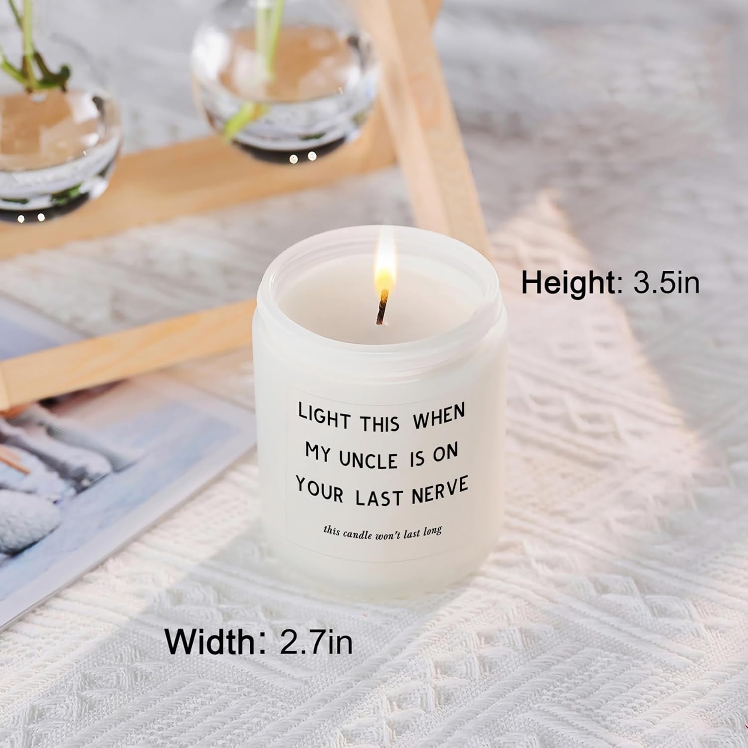 Funny Aunt Gift Ideas - Mother’S Day Gifts For Aunt, Humor Birthday Gifts For Auntie Future New Aunt Candle Present From Niece Or Nephew, Best Aunt Ever Gift