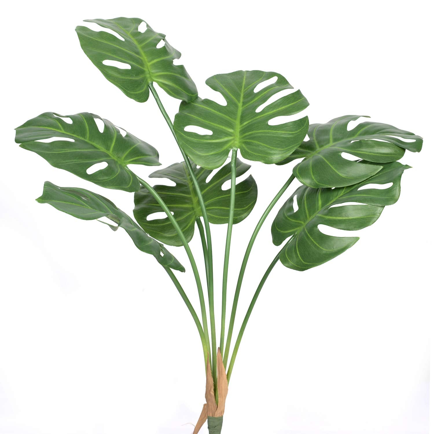 Dvgun Artificial Palm Plants Leaves Faux Turtle Leaf Fake Tropical Large Palm Tree Leaves Imitation Leaf Artificial Plants For Home Kitchen Party Flowers Arrangement Wedding Decorations