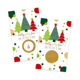 Festive Tree Scratch-Off Cards Holiday Party Games, Christmas Events, Prize Drawings