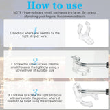 50Pcs Rope Light Clips Clear, Waterproof Led Strip Mounting Clips Holder With 100 Screws, Led Strip Light Clip For Outdoor Christmas Lights