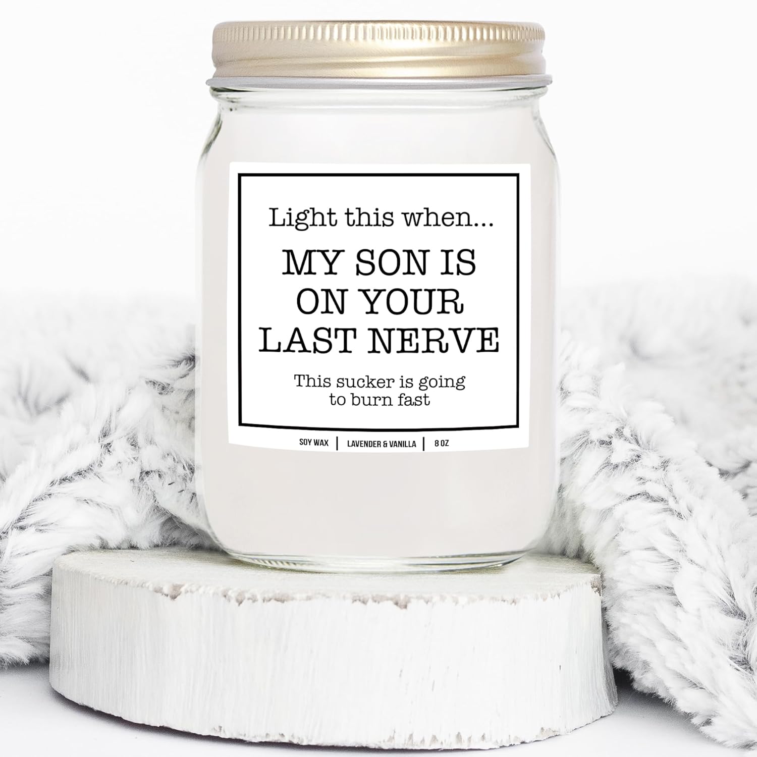 You Nique Designs Daughter In Law Candle 9Oz - Daughter In Law Gifts From Mother In Law - Funny Daughter In Law Candle For Mothers Day & Birthday Gifts For Daughter-In-Law (Lavender & Vanilla)