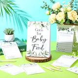 67 Pcs Guess The Baby Food Game Greenery Baby Shower Games Set 1 Standing Sign 50 Answer Cards 10 Pencils 6 Number Stickers For Gender Reveal Party Decoration Supplies